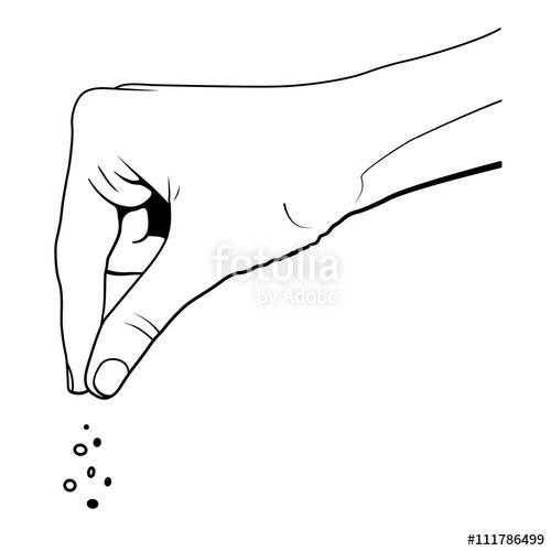 500x500 Pinch Realistic Woman Hand Sprinkle Hand Holding Something