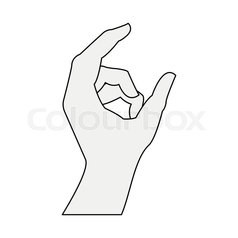 800x800 Hand Holding Something Icon Vector Stock Vector Colourbox