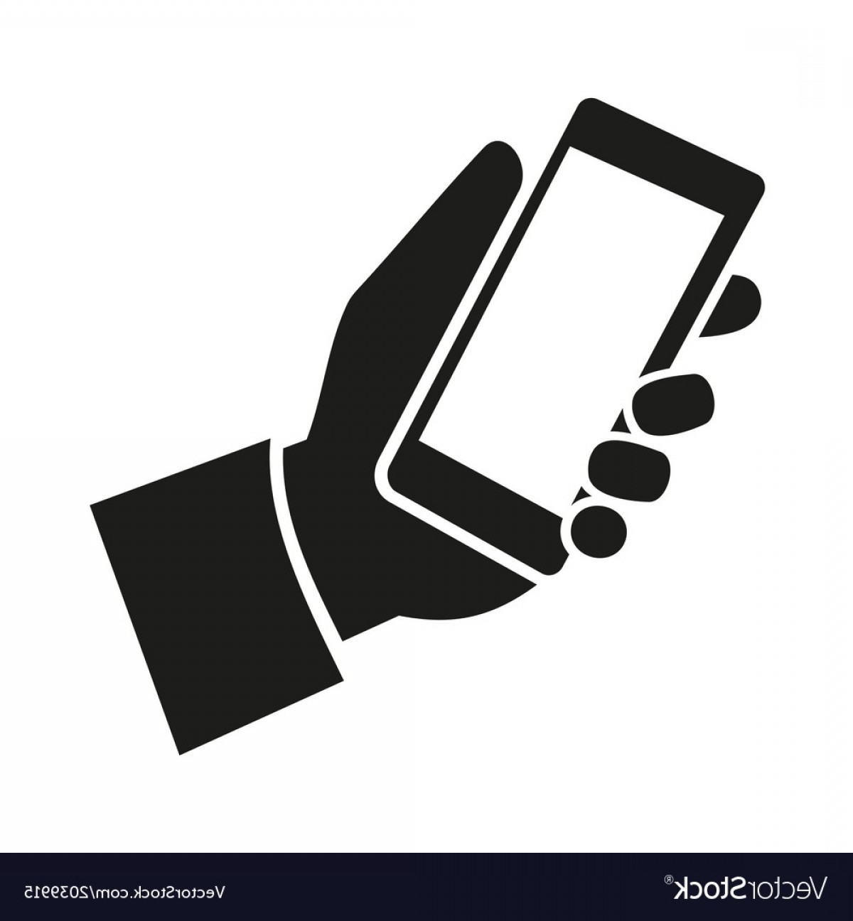 1200x1296 Mobile Phone In Hand Icon Vector Hoodamathrun