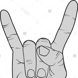 300x300 Hand Peace Sign Vector Illustration Savoyuptown