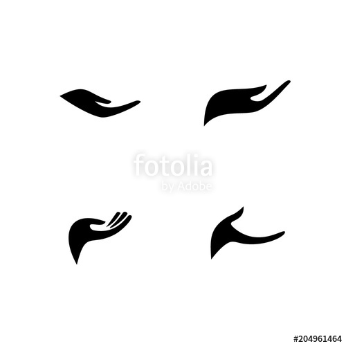 Hand Silhouette Icon, Open Hand Logo Stock Image And Royalty 500x500 Hand Silhouette Icon, Open Hand Logo Stock Image And Royalty