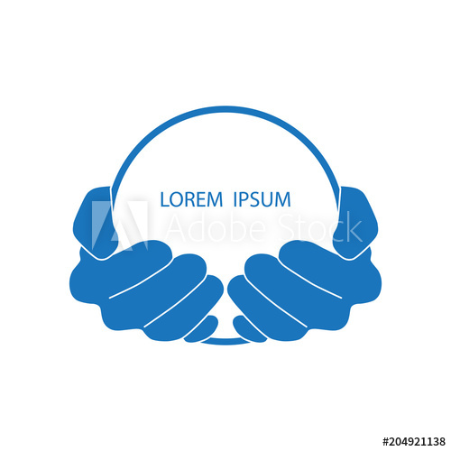 Hands Holding Blank Circle Icon Logo Vector Graphic Design 500x500 Hands Holding Blank Circle Icon Logo Vector Graphic Design