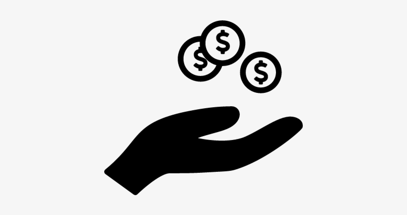 Dollar Coins And Hand Vector 820x433 Dollar Coins And Hand Vector