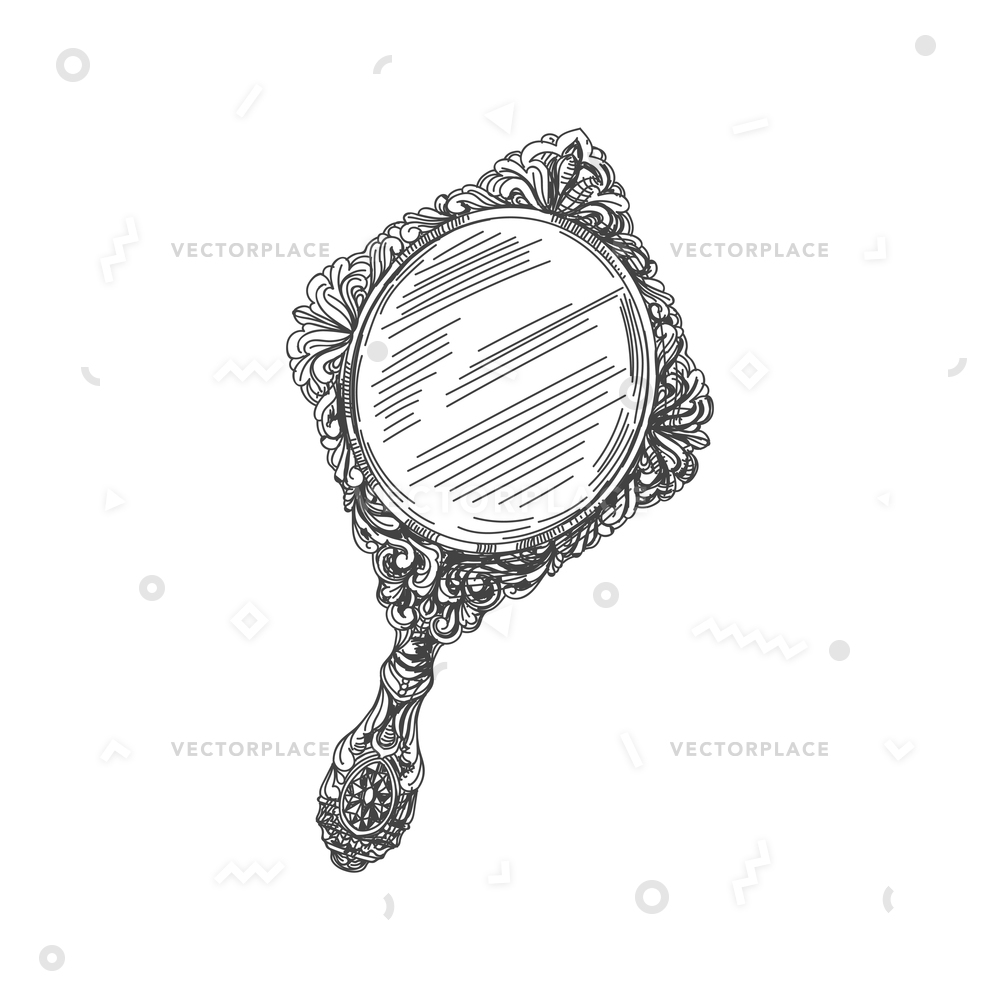 Hand Mirror Vector