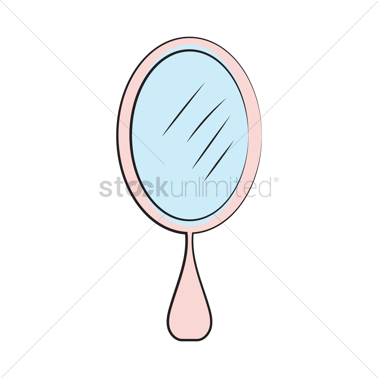 1300x1300 Hand Mirror Vector Image