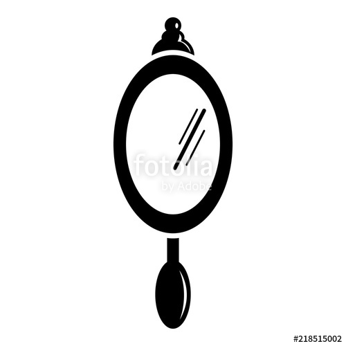 500x500 Hand Mirror Icon Simple Illustration Of Hand Mirror Vector Icon