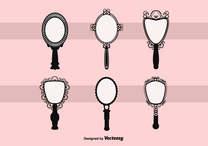 700x490 Free Vector Vintage Hand Mirror Regalo In Vector Free