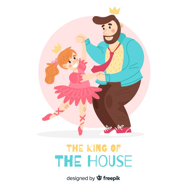 626x626 Hand Drawn Father's Day Background Vector Free Download