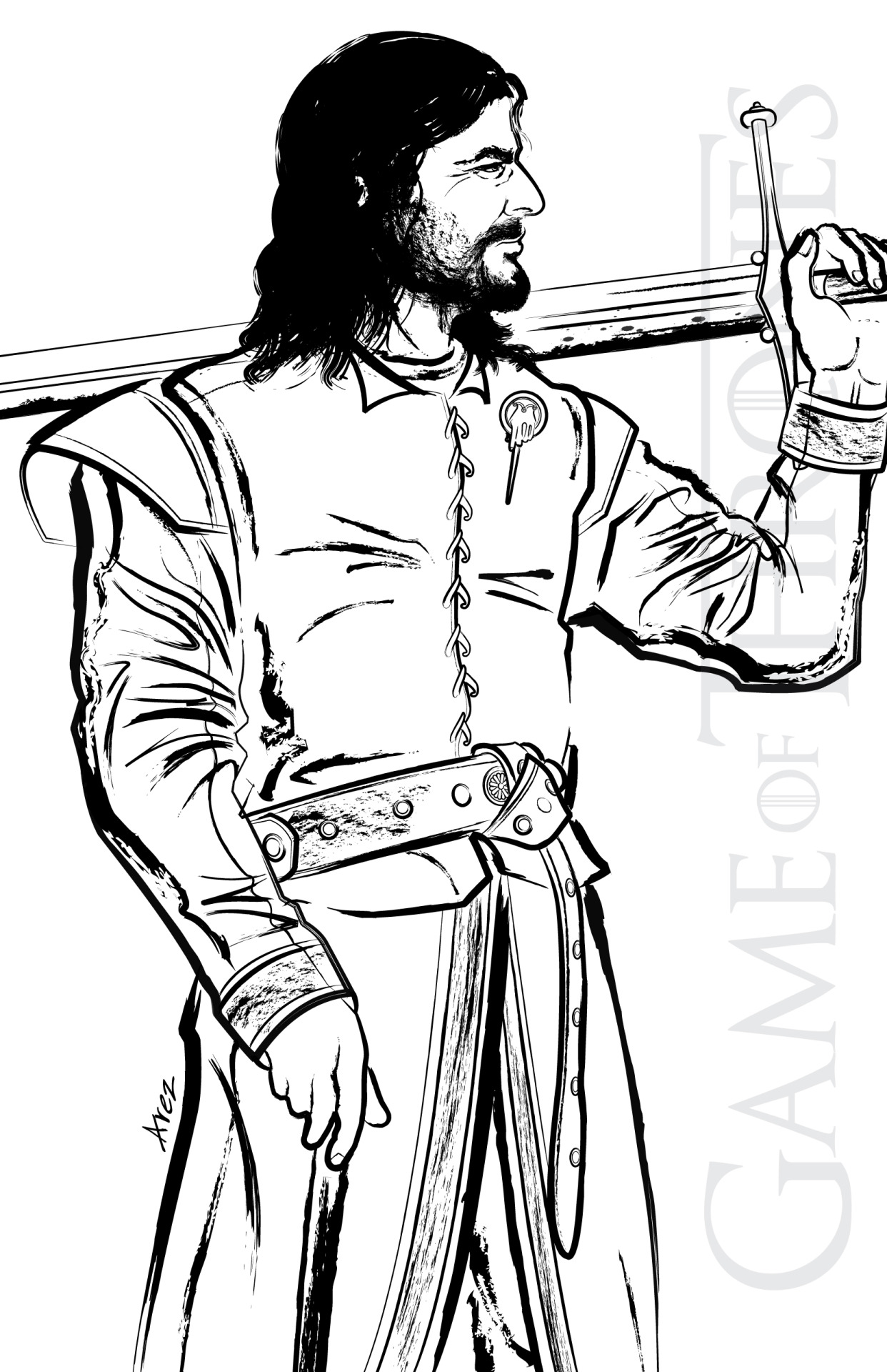 1242x1920 Hand Of The King, Eddard Stark