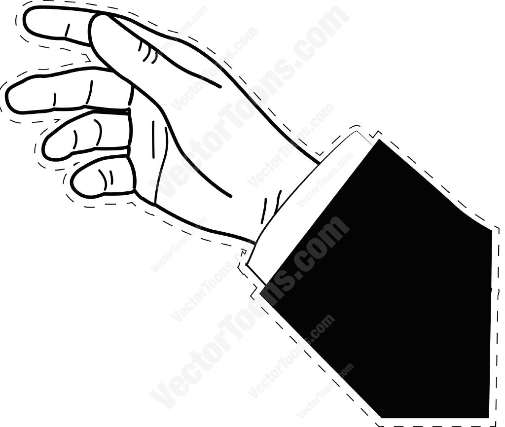 1024x866 Hand Outline Vector