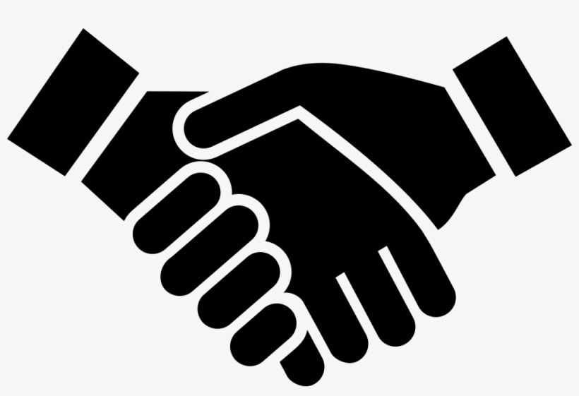 820x561 Handshake Vector Png Clipart Black And White Library