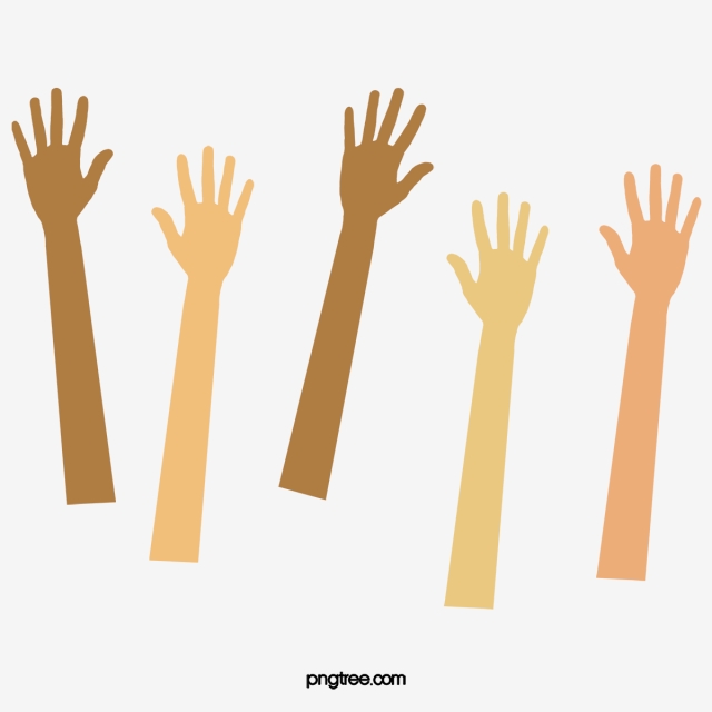 640x640 Raised Hand Transparent Background