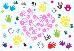 286x200 Hand Print Free Vector Art