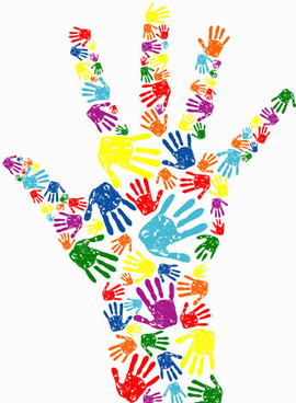 270x368 Hand Print Vector Free Vector Download