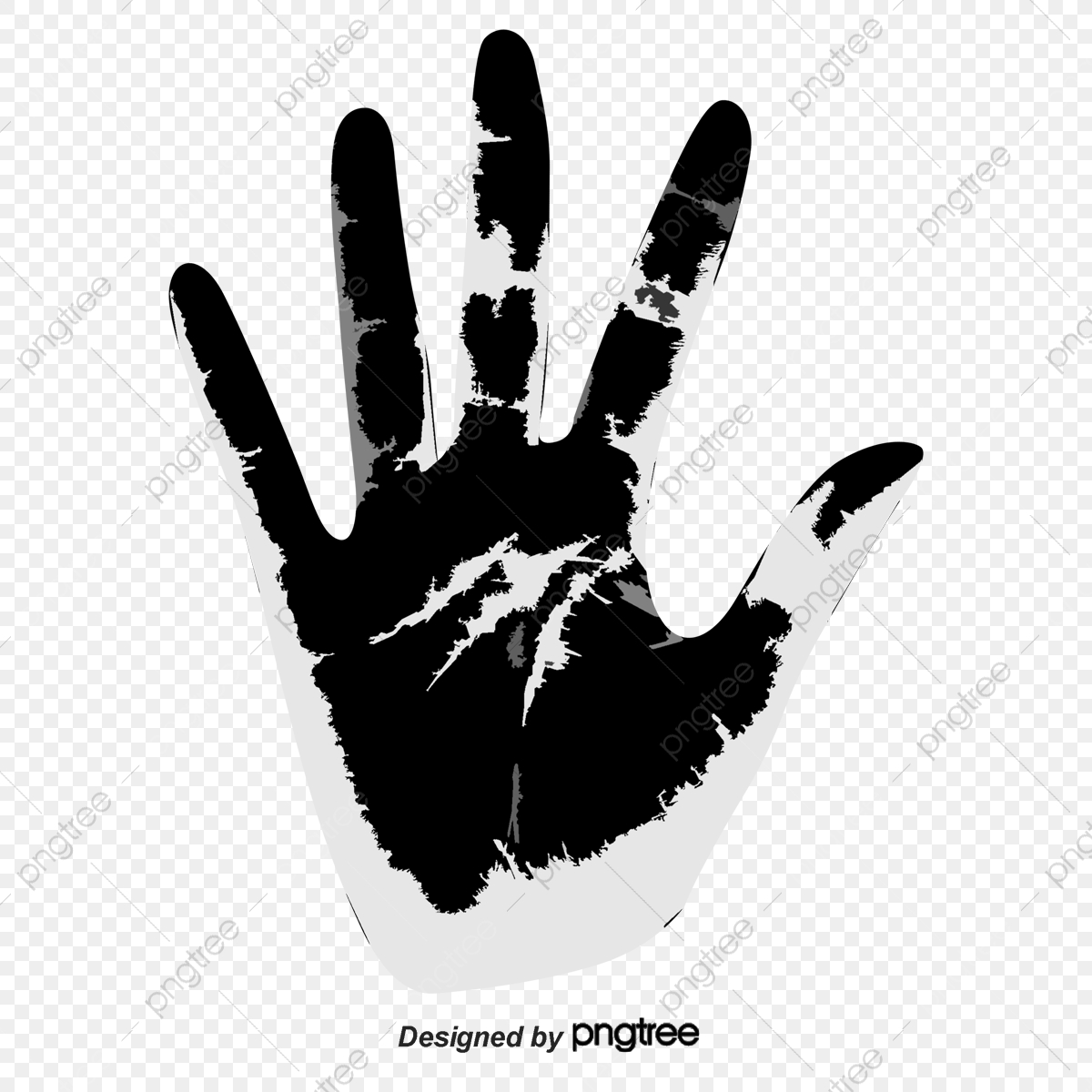 1200x1200 Handprint Vector, Black, Handprint, Palm Png And Vector
