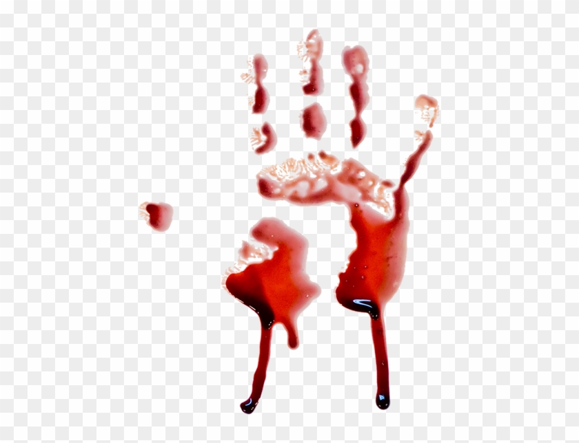 840x644 Hand Print Blood Dripping Vector