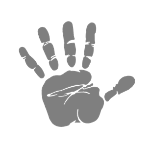 300x300 Hand Print Clipart, Cliparts Of Hand Print Free Download