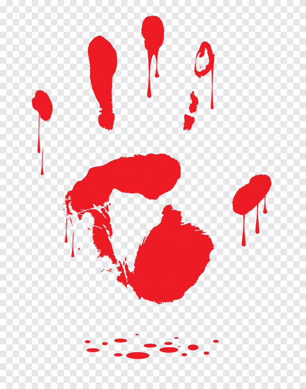 626x795 Bloody Hand Print Isolated On White Background Horror Scary Blood