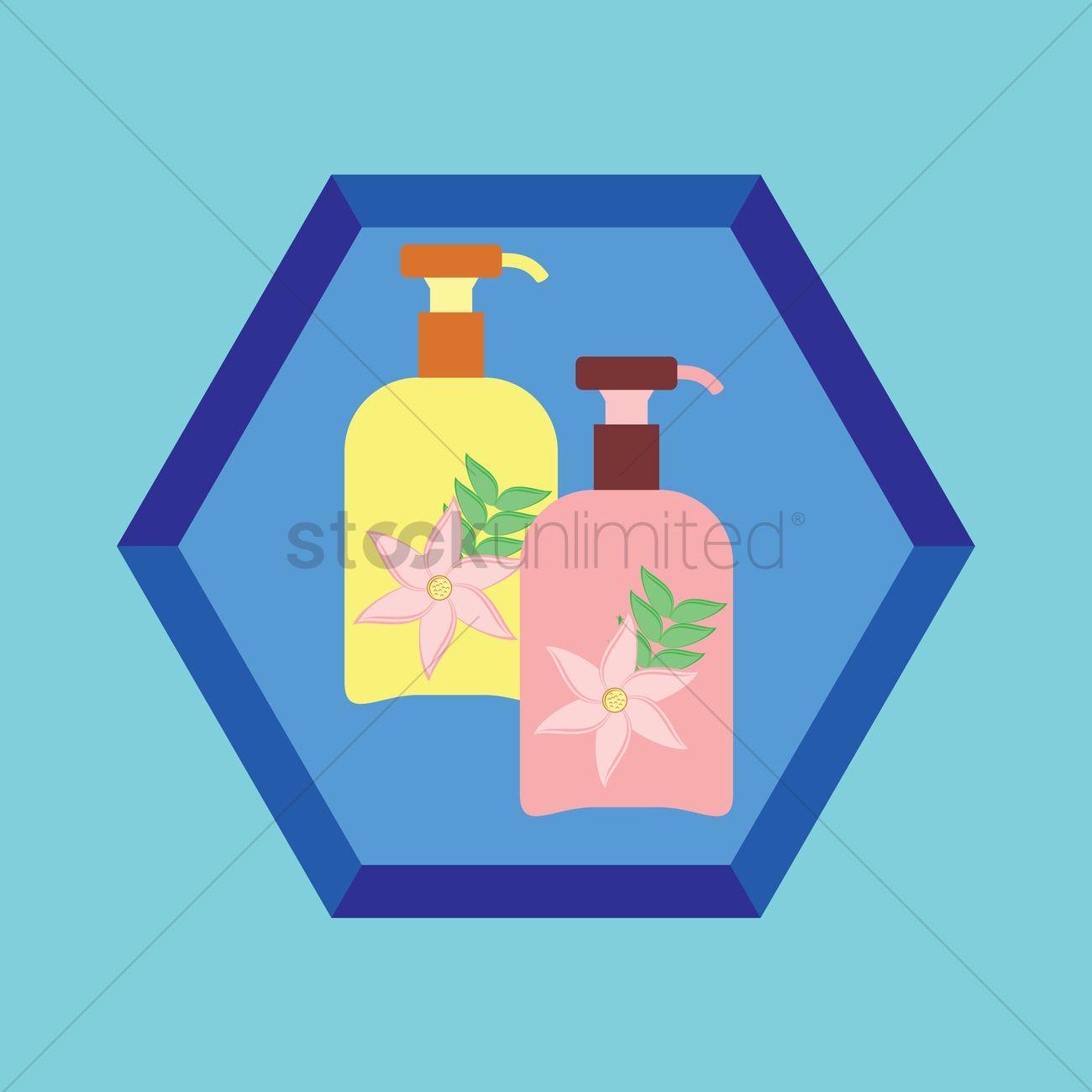 1300x1300 Hand Sanitizer Vector Image