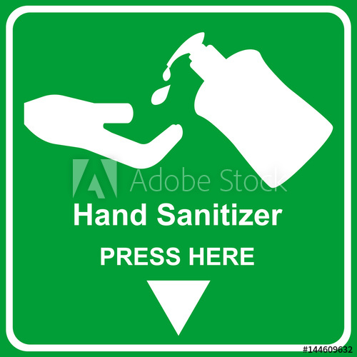 500x500 Hand Sanitizer Label