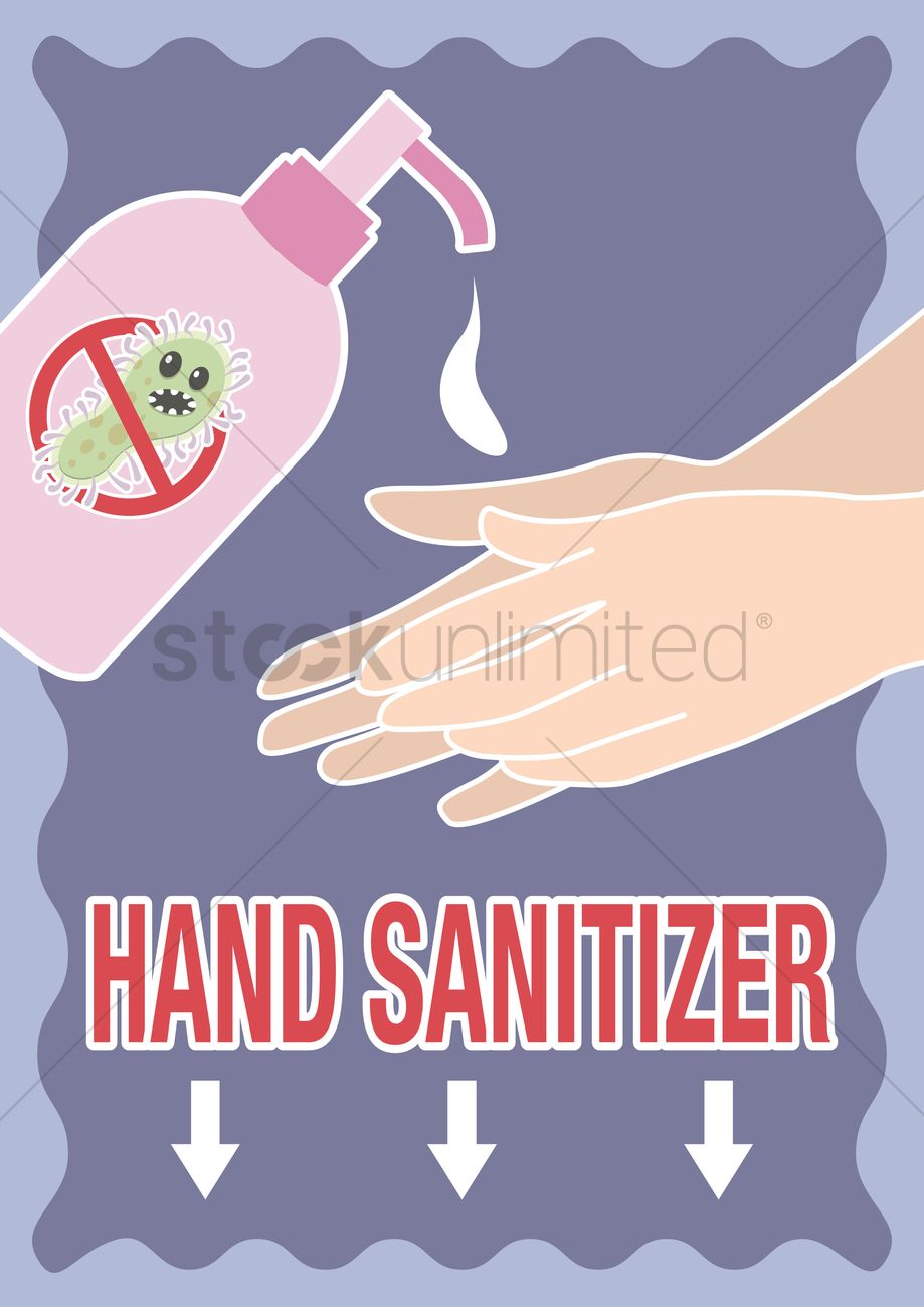 919x1300 Free Hand Sanitizer Poster Vector Image