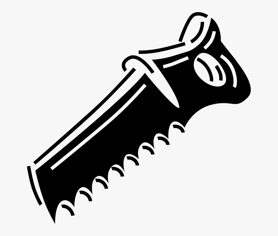 920x780 Hand Saw Vector Black Png