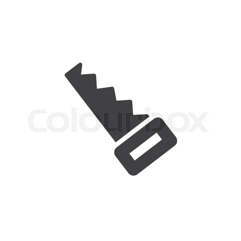 800x800 Hand Saw Vector Icon Filled Flat Sign Stock Vector Colourbox