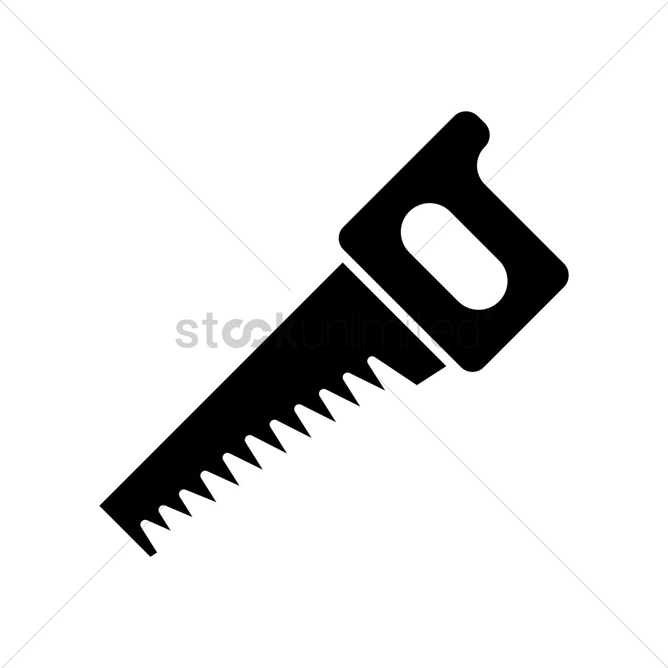 1300x1300 Hand Saw Vector Image