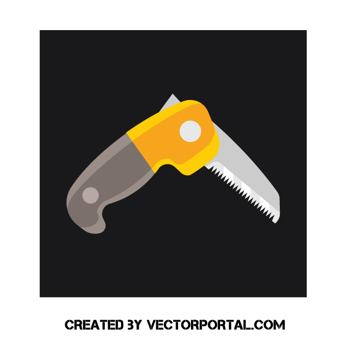 660x660 Hand Saw Vector Image