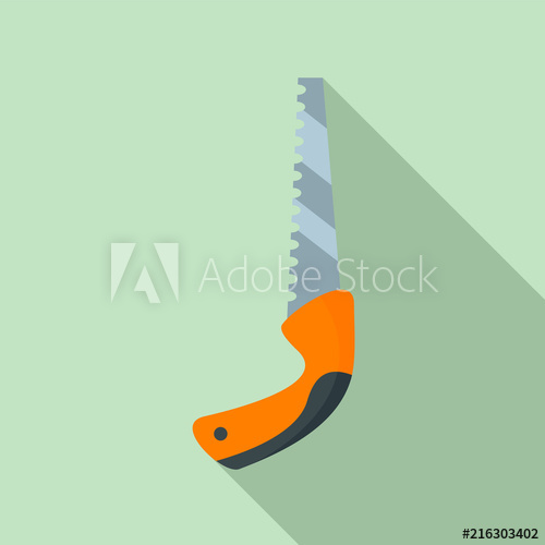 500x500 Garden Hand Saw Icon Flat Illustration Of Garden Hand Saw Vector