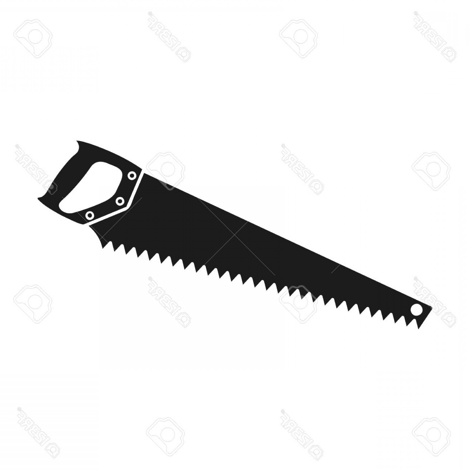 1560x1560 Photostock Vector Hand Saw Icon In Black Style Isolated On White