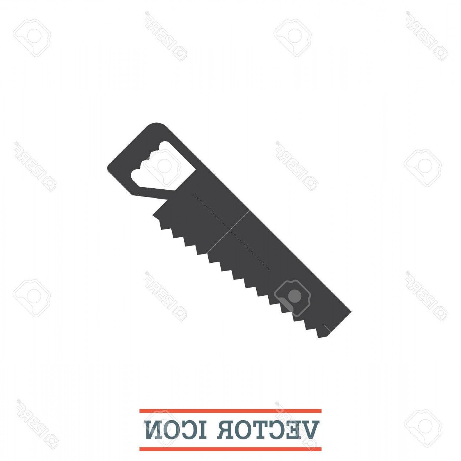 1558x1560 Photostock Vector Handsaw Vector Icon Hacksaw Sign Wood Cutting