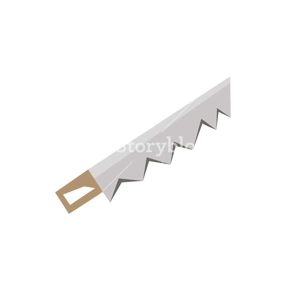 1000x1000 Vector Hand Saw Icon Stock Illustration Flat Design Side View