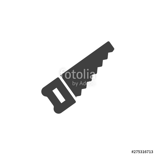 500x500 Hacksaw Vector Icon Filled Flat Sign For Mobile Concept And Web