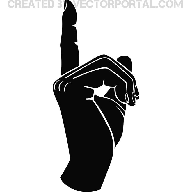 660x660 Hand Gesture Point Finger Vector Free Vectors Ui Download