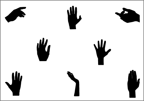 Hand Silhouette Vector