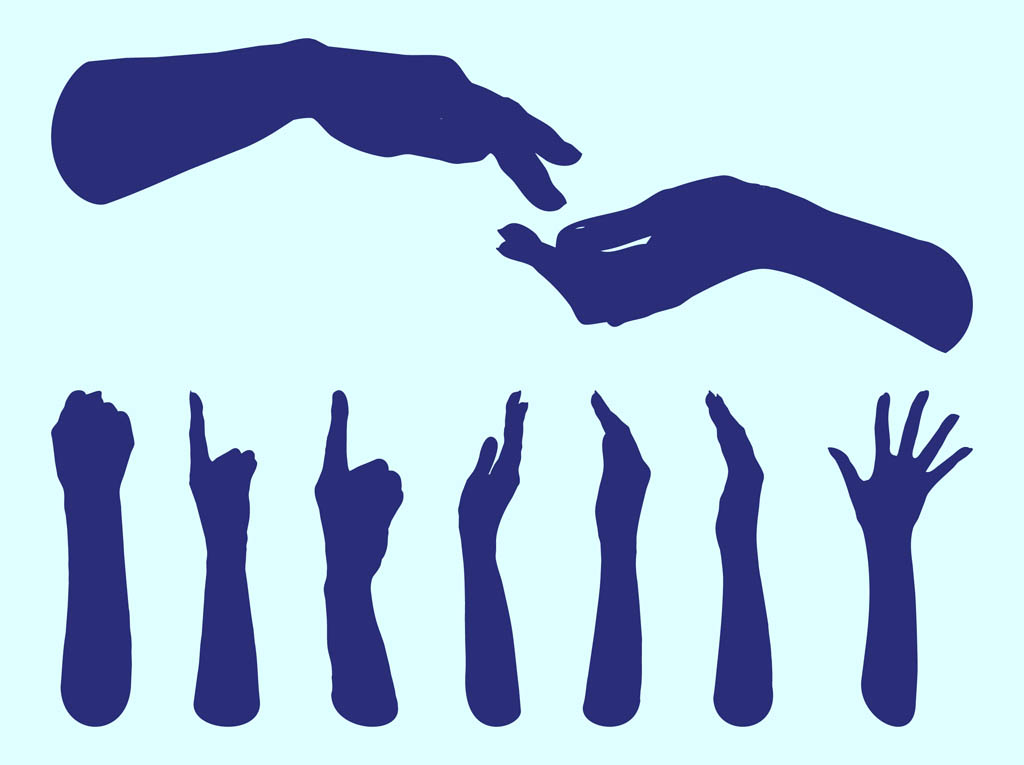 1024x765 Hands Silhouettes Graphics Vector Art Graphics