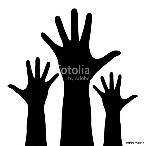 500x500 Huge Collection Of 'hands Silhouette Vector' Download More Than