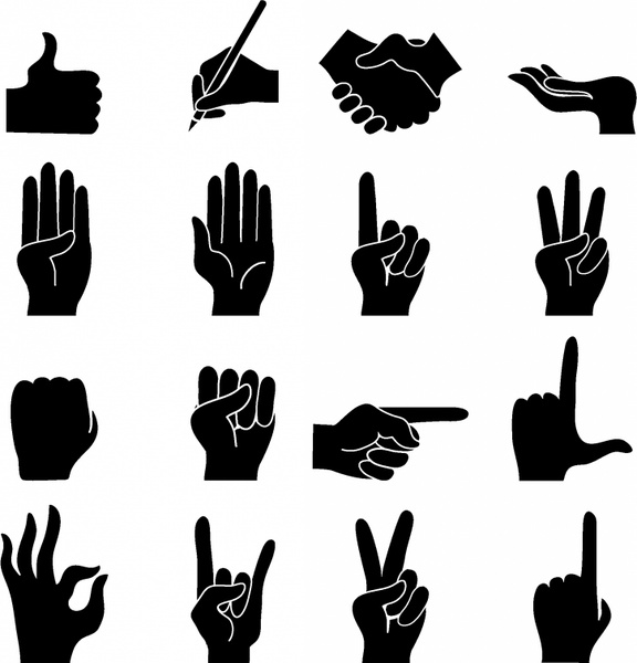 576x600 Human Hands Silhouette Free Vector In Adobe Illustrator