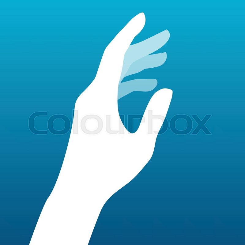 800x800 Lady Hand Silhouette Vector Stock Vector Colourbox
