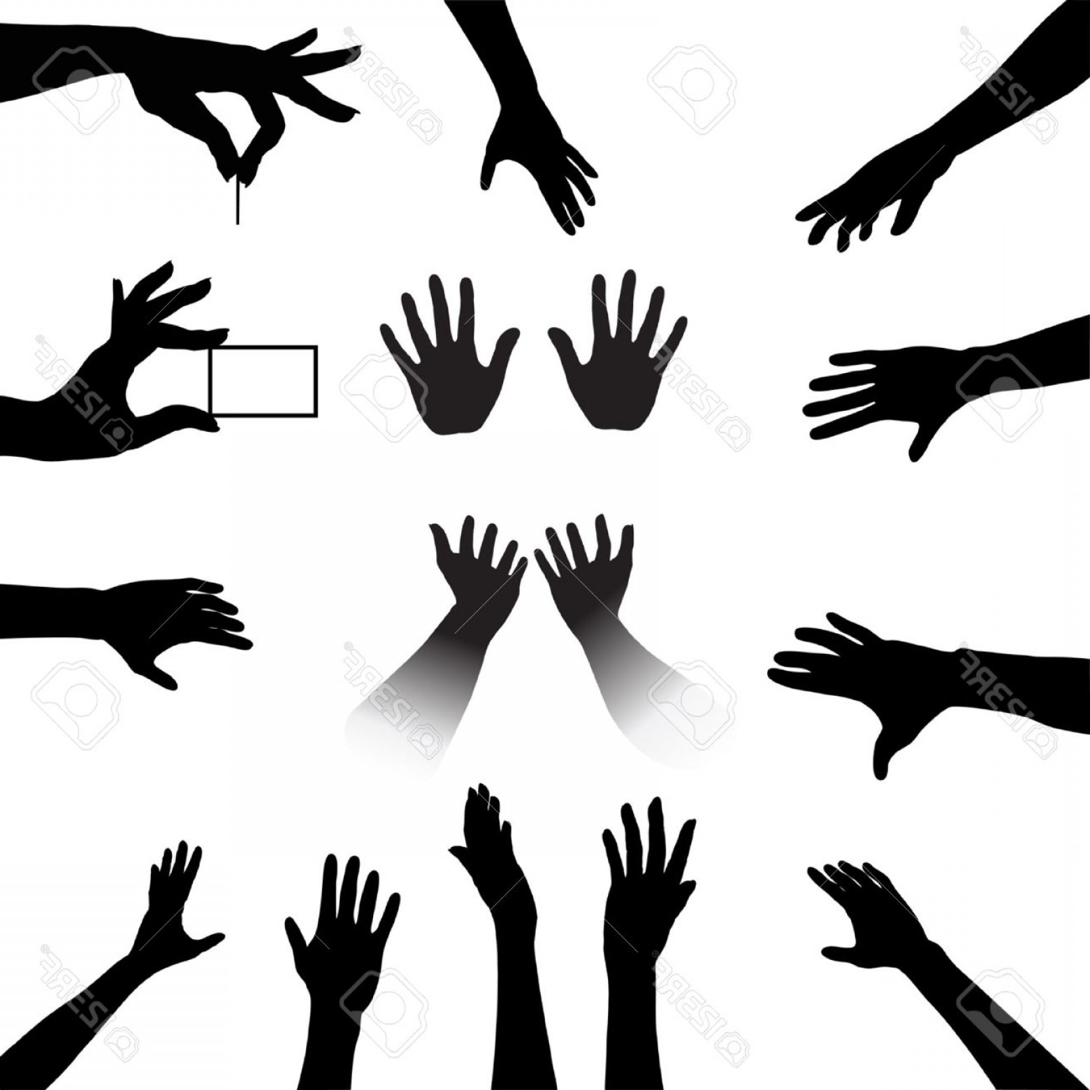 1560x1560 Photoreach Out And Grab This People Hands Silhouettes Set