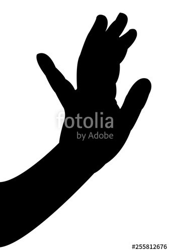 338x500 A Hand Silhouette Vector Stock Image And Royalty Free Vector