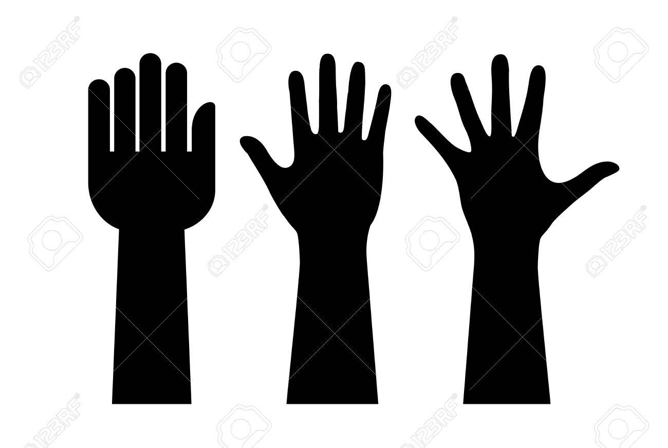 1300x872 Collection Of 'hands Silhouette Vector' Download More Than