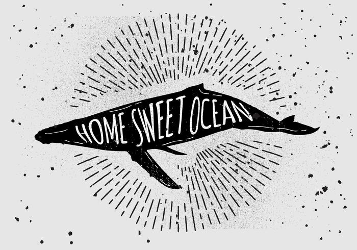 700x490 Free Vintage Hand Drawn Whale Silhouette