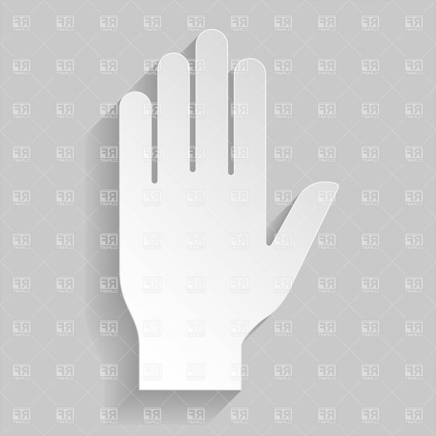 1440x1440 Paper Hand Stop Sign Vector Clipart Newwaysys