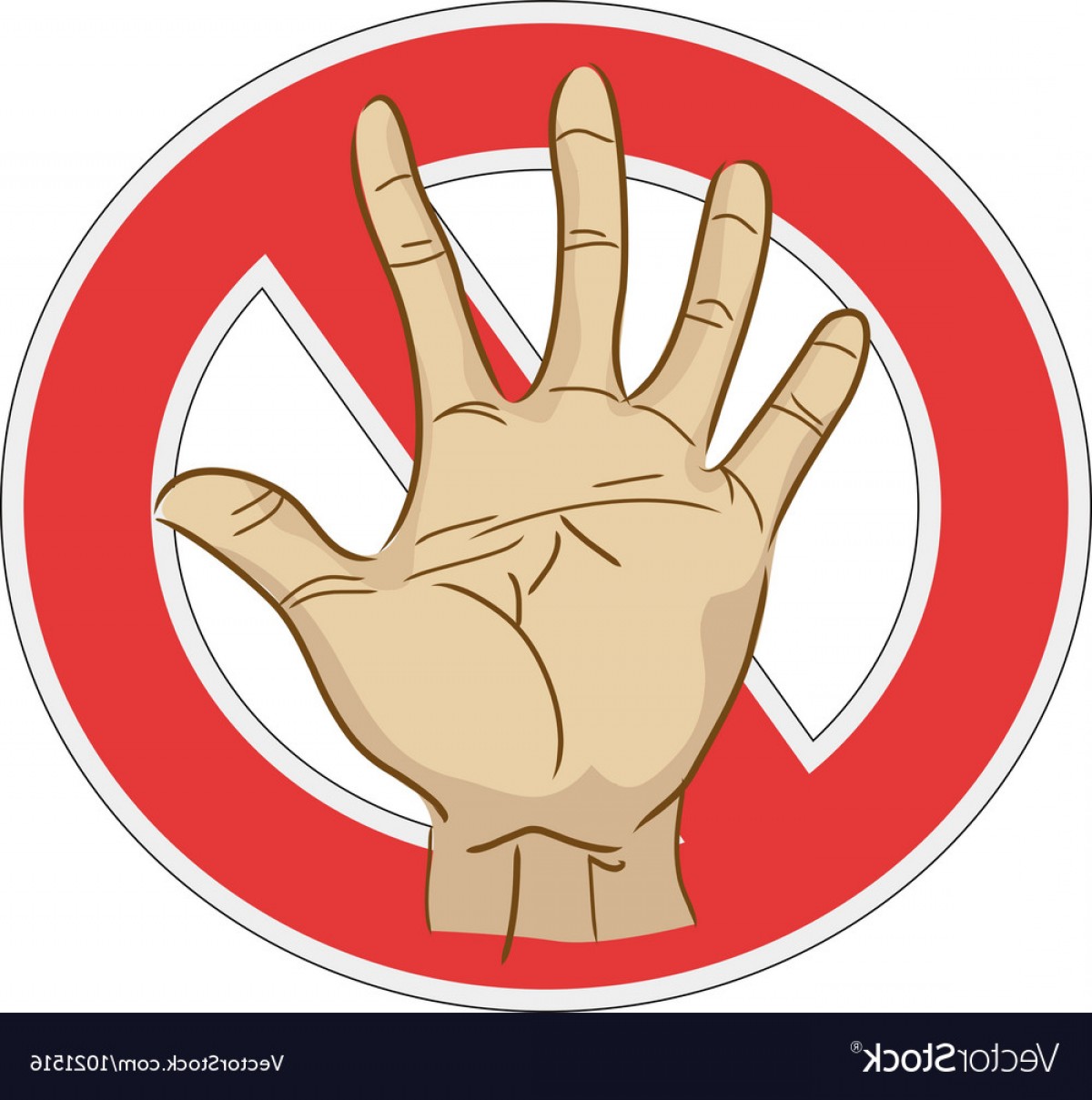 Hand Stop Vector At Vectorified Com Collection Of Hand Stop Vector