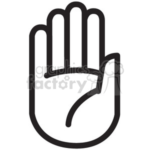 300x300 Stop Hand Vector Icon Clipart Royalty Free Gif, Png