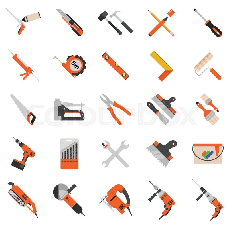 Hand Tools Vector at Collection of Hand Tools Vector