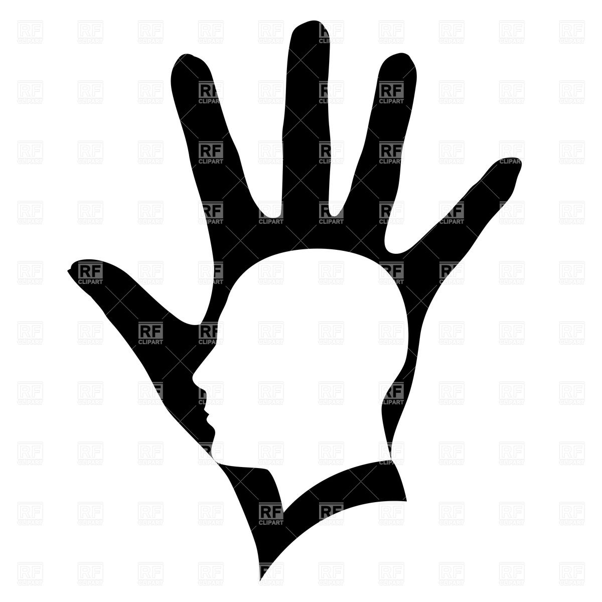 1200x1200 Head Silhouette In Black Hand Vector Image Of People Dvarg