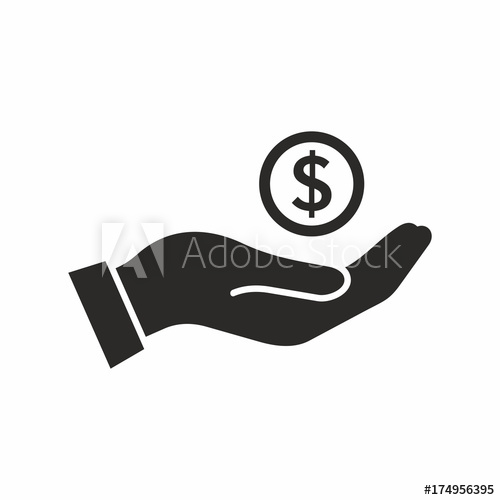 500x500 Money In Hand Vector Icon